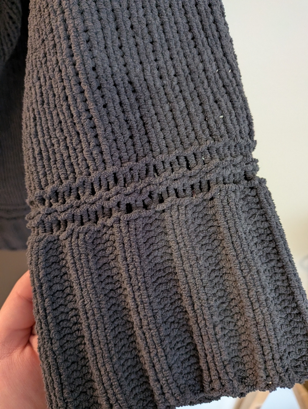 Charcoal Gray Turtleneck Knit Sweater - Picture 5 of 7